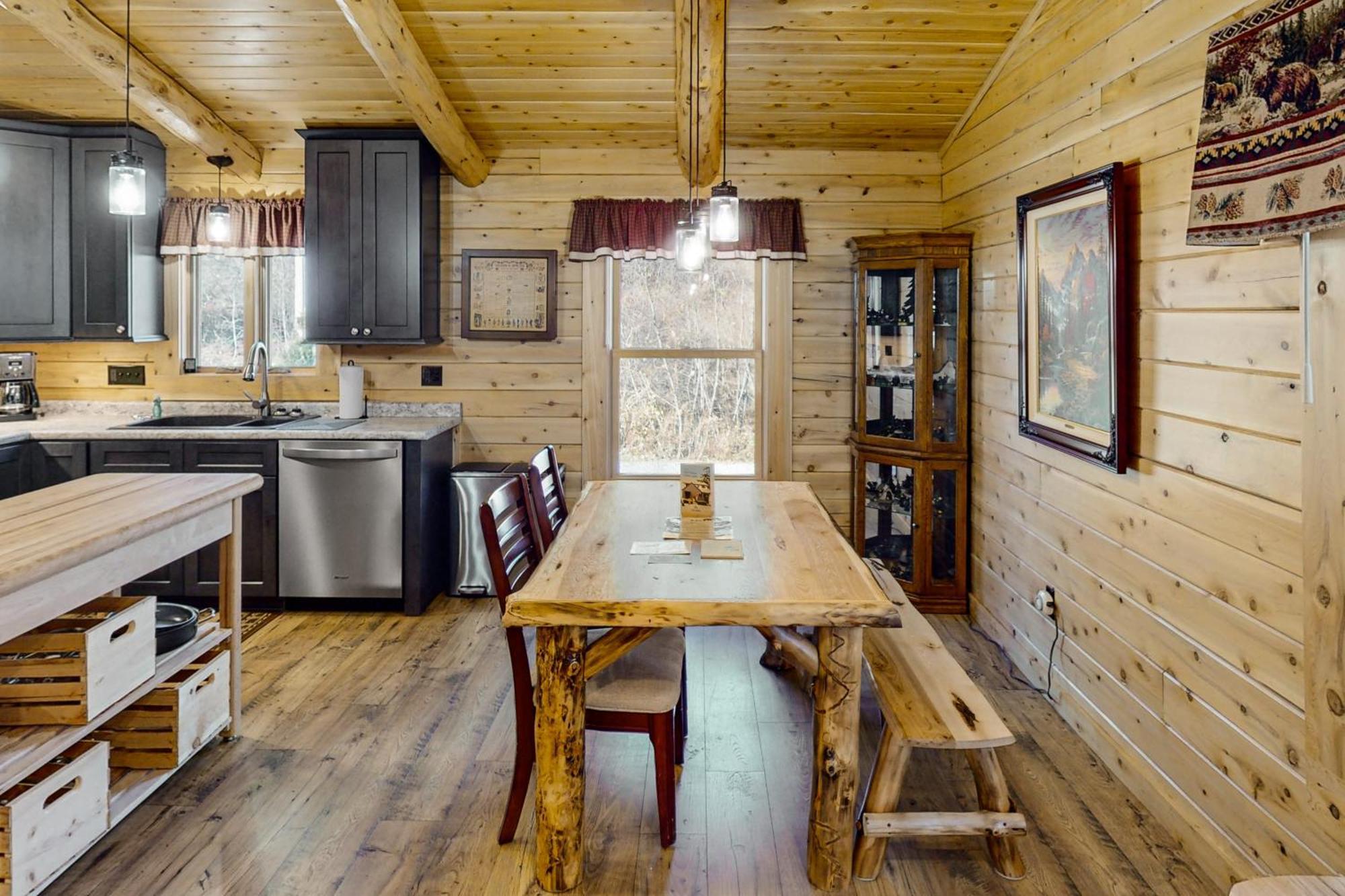 Blackbear Log Cabin Morrisville Esterno foto
